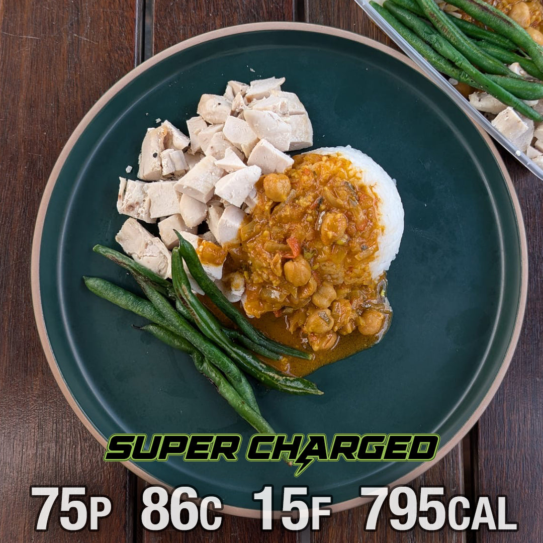 Chickpea Curry with Chicken - SUPER CHARGED