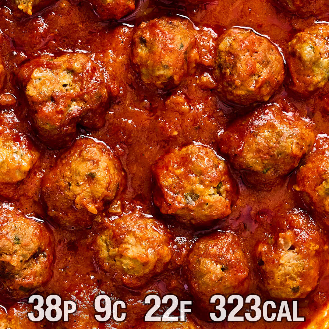 KETO Meatballs with cauliflower rice