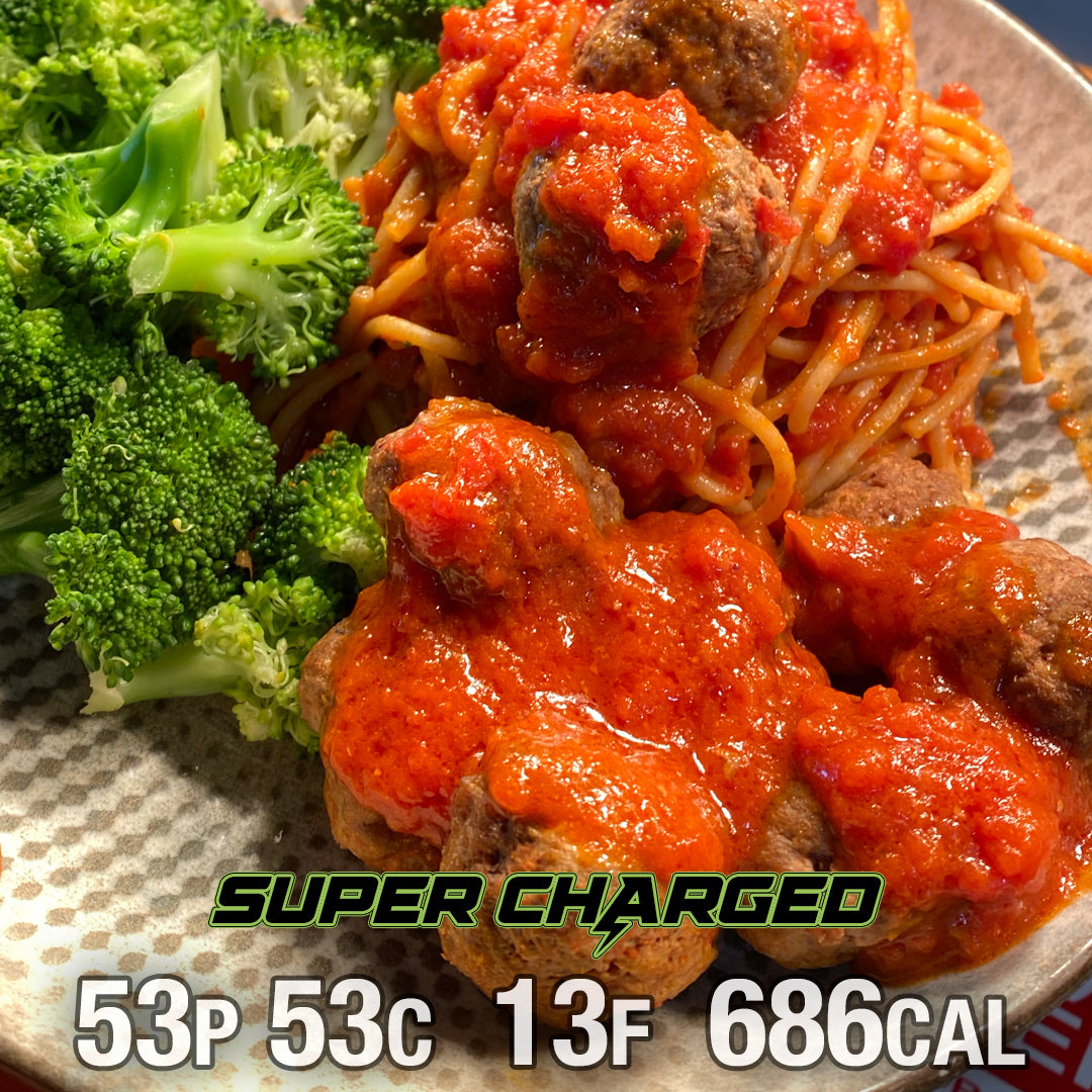 Protein Spaghetti Meatballs - SUPER CHARGED