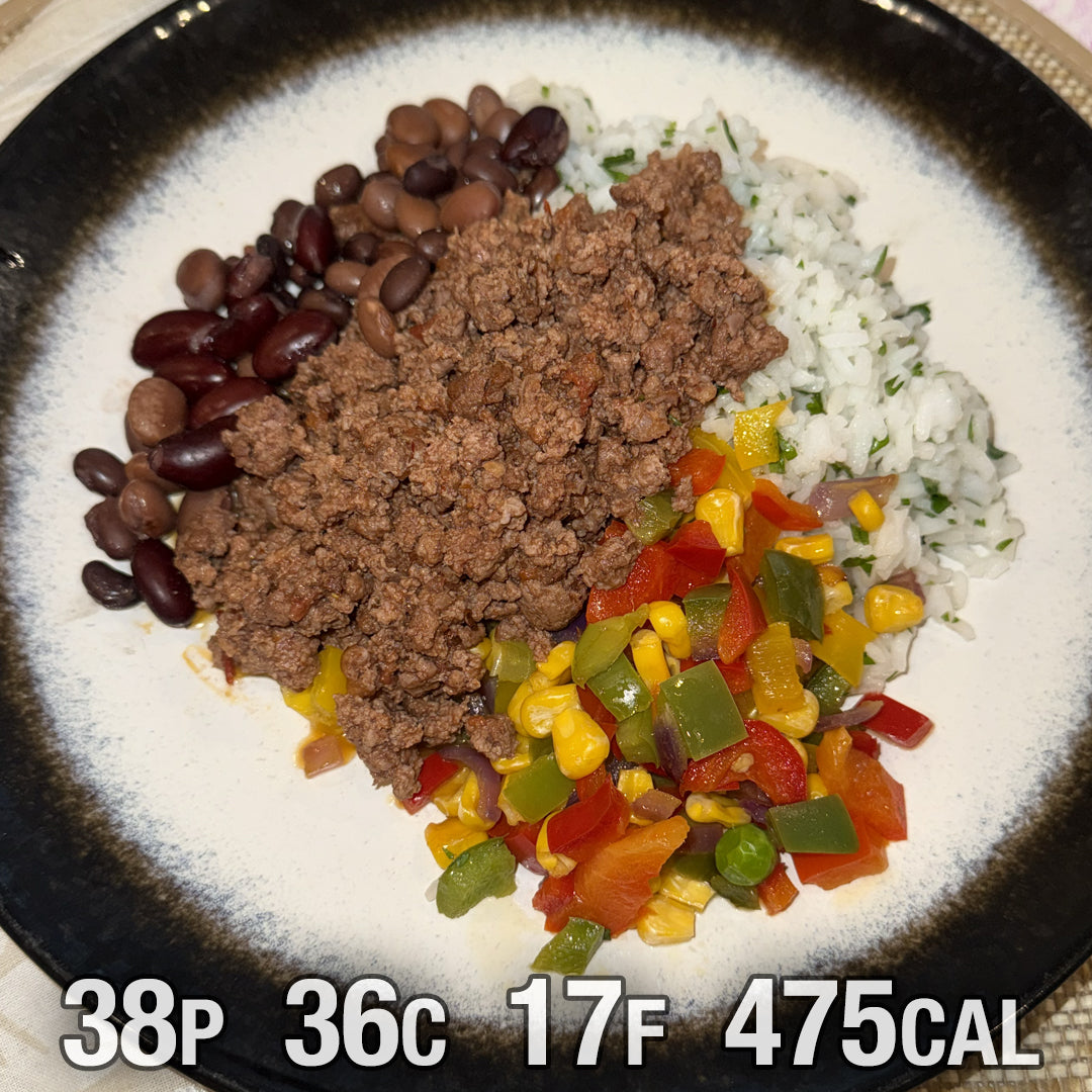 Beef burrito bowl