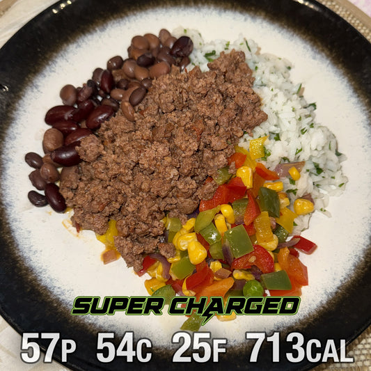 Beef Burrito Bowl - SUPER CHARGED