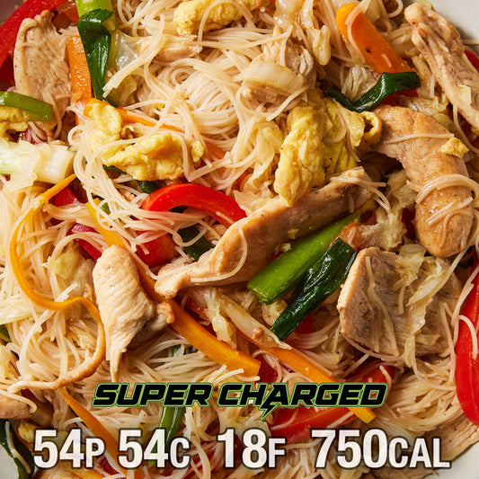 Chicken Stir Fry with Rice Noodles - SUPER CHARGED