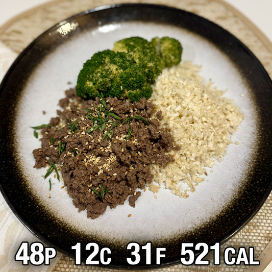 KETO Korean Beef with Cauliflower Rice