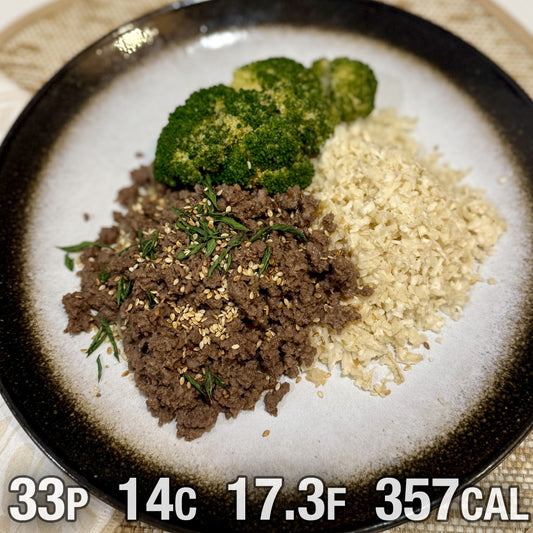 KETO Mongolian Beef with Cauliflower Rice