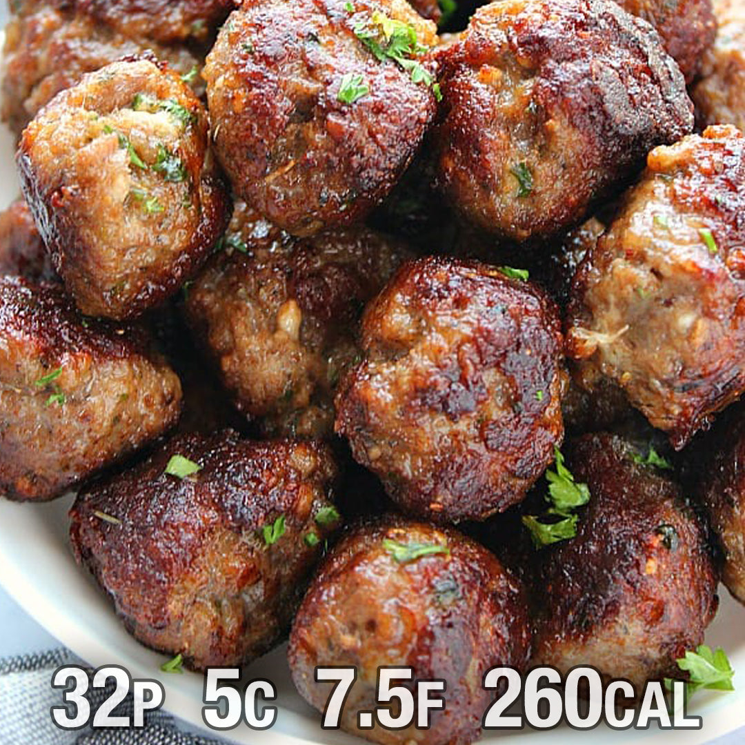 KETO Meatballs with cauliflower rice